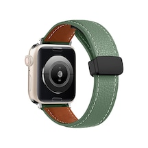 Watch 38mm Kr414 Daks Deri Kordon - Koyu Yeşil- 5796