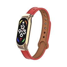 Xiaomi Mi Band 7 Uyumlu Krd-68 Deri Tgco Kordon-kırmızı