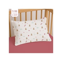 Lief Home %100 Pamuklu Bebek Yastık Kılıfı 35x45 2 Adet