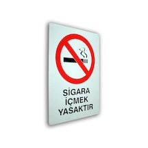 Metal İş Güvenliği Ve Uyarı Levhaları 25 36 Cm. Sigara İçmek Yasaktır