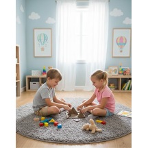 Doğal Montessori Eğitici Denge Oyunu - El Yapımı Bebek Yapboz Puzzle Seti