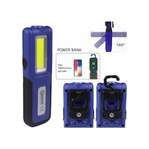 Arm Şarjlı Mıknatıslı Led Fener-Lamba Powerbank 420 Lumen N11.3833 Mavi
