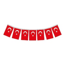 Kağıt Bayrak Türk Ipli 50 Li Büyük,kırmızı Diğer