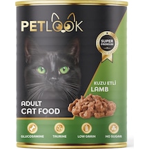 Konserve Kedi Maması Yetişkin Kuzu Etli, Kıyılmış Etli, Pate 415 Gr Yaş Mama Düşük Tahıllı 103 Ivory