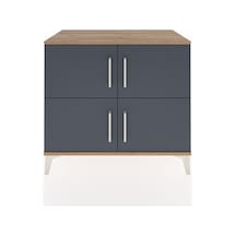 Hyperion Şifonyer 4 Raflı 4 Kapaklı 88x44x80 Çam-antrasit Atlas Çam