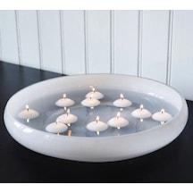 Ikea Fenomen 24'li Yüzen Mum 4 X 2 Cm Kokusuz Bej