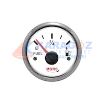MORS YAKIT GÖSTERGESİ BEYAZ 55MM 12-24V