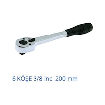 İzeltaş Cırcır Kolu 6 Köşe 3/8'' 200 Mm