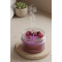 Terapi Ve Çakra Mumu Sandal Ağacı Kokulu Mum , Meditasyon Mumu Hediyelik Mum Mor