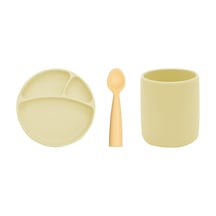 Oioi Porsiyon Tabak + Bardak + Nam Nam Kaşık 3'lü Set