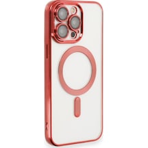 Apple iPhone Uyumlu  14 Pro Max Uyumlu Kılıf Kross Magneticsafe Kapak - Kırmızı