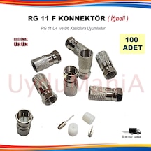 Rg 11 F Konnektör Iğneli 100 Adet