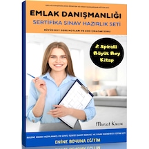 Emlak Danışmanlığı Sertifika Sınav Hazırlık Seti 2 Büyük Boy Kit