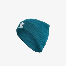 Adidas Adicolor Cuff Knit Unisex Turkuaz Bere Düz Iy4641 Mavi