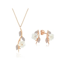 Mia Vento İtalyan Tasarım Bahar Serenatı Flowers Gümüş İkili Set