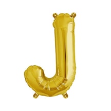 34 İnç J Gold Renk Harf Folyo Balon