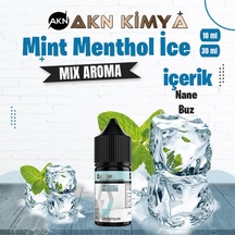 Akn Kimya Mint Menthol İce Mix Aroma Nane Buz Gıda Aroması 10 Ml