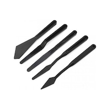 Plastik Spatül Set 5'Li Siyah