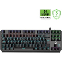 GamePower Overlord 60M Mekanik Mavi Switch Türkçe Q 88 Tuş USB Gaming Klavye