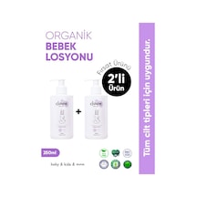 Clooe Organik Bebek Losyonu - 2 Li Fırsat Paketi Argan Yağı & Zeytinyağı, Yenidoğan İçin Uygun