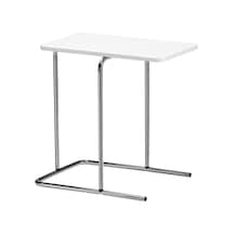 Metal Yan Sehpa, Beyaz Renk Meridyendukkan 50x30 Cm Koltuk Yanı Sehpa