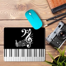 Piyano Müzik Klavye Sol Anahtarı Baskılı Mouse Pad