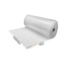 Bant Evi Balonlu Naylon Patpat 100cm Genişlikte Rulo Havalı Eşya Koruma Ambalaj Pat Pat 100cm X 5m Açık Indigo