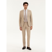Cacharel Bej Slim Fit Takım Elbise