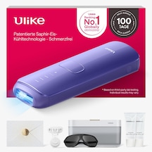 Evde Yüz Ve Vücut İçin Ulike Air 3 Deluxe Ipl Cihazı Epilasyon, Lazer Epilasyona Alternatif, Kalıcı Epilasyon İçin Safir Buz Soğutucu, Uv Sterilizatör Ve Aloe Jel İle, Mor