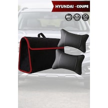 Hyundai Coupe Uyumlu Siyah Renk Bagaj Çantası Koltuk Yastığı Lüks Model