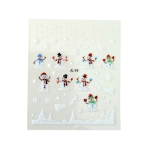 No:19 - 3d Tasarım Yapışkan Tırnak Sticker Tırnak Dövmesi Nail Art