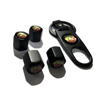Abarth Metal Sibop Kapağı Anahtarlık Seti Siyah Özel Üretim