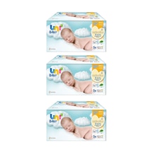 Uni Baby Yenidoğan Islak Pamuk Mendil 3'Lü 3 X 40 Adet