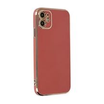Newface - 392 - Apple iPhone Uyumlu 12 Kılıf Volet Silikon - Edntrend - - Kırmızı
