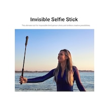 Fastbuy Insta360 Yükseltilmiş Görünmez Selfie Çubuğu - Alüminyum Alaşım - 1/4 Uzatılabilir - 9.2-44.9in Ayarlanabilir