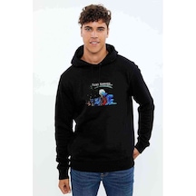 Black Sabbath Forbidden  Baskılı Siyah Erkek Kapşonlu Sweatshirt
