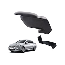 Peugeot 301 2016 Delmesiz Çelik Ayaklı Siyah Kolçak Kol Dayama