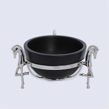 Vitale Metal Ahşap Atlı Kase 25 25 15 Cm Diğer