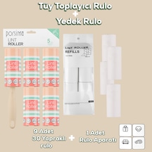 Porsima 3104 Kedi Köpek Tüy Toplayıcı Rulo + 8 Adet Yedek Rulo Kr