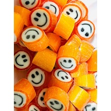Turuncu Gülenyüz Lolly Akide Şeker 1000 Gr.