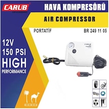 Hava Kompresörü Yassı 12v Beyaz Lastik Şişirme