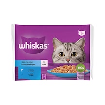 4 Adet Whiskas Balıklı Kedi Maması 4'lü 4x85 G