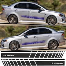 Mitsubishi Lancer Yan Şerit Oto Sticker (295979013)