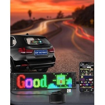 Hubrendy Tekno Dekoratif Led Yazı Paneli Rgb Animasyonlu Uzaktan Kumandalı Ekran