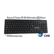 Raynox RX-K14 Usb Kablolu Multimedya Q Klavye