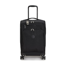 Kipling Kıplıng New Youri Spin S Küçük Boy Tekerlekli Valiz Siyah Sıgnature Emb Siyah