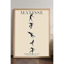 Matisse Doğal Ahşap Çerçeveli Poster, Dekoratif Sanatsal Duvar Tablosu