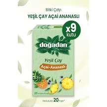 Yeşil Çay Açai Ananaslı Bardak Poşet Çay X 9 Adet