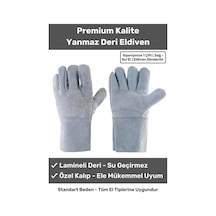 Premium Tasarım Isıya Dayanıklı Kaynak Yangın Su Geçirmez Çok Amaçlı Yanmaz Deri Eldiven