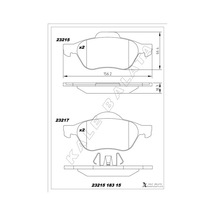 Ön Fren Balatası Renault Laguna Iı 01 05 Laguna Iıı 07 15 Megane Iı 02 7701206598-7701208183-7701209808